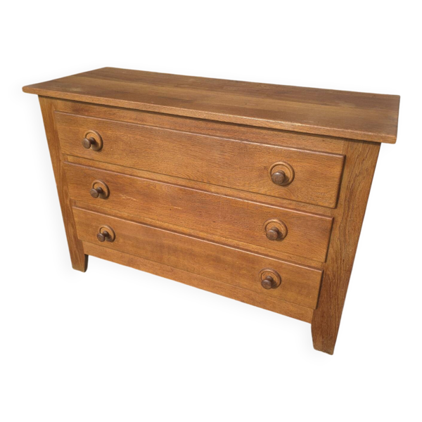 Commode Vintage en chêne massif des années 60