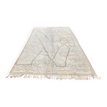 Tapis Beni Ouarain authentique 300 x 200 cm en laine naturelle