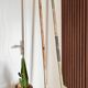 Ancien lot de trois rames en bois vintage