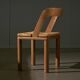 Lot de 3 chaises italiennes à dossier courbé en bois