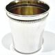 Solid silver cup with gadroon motif