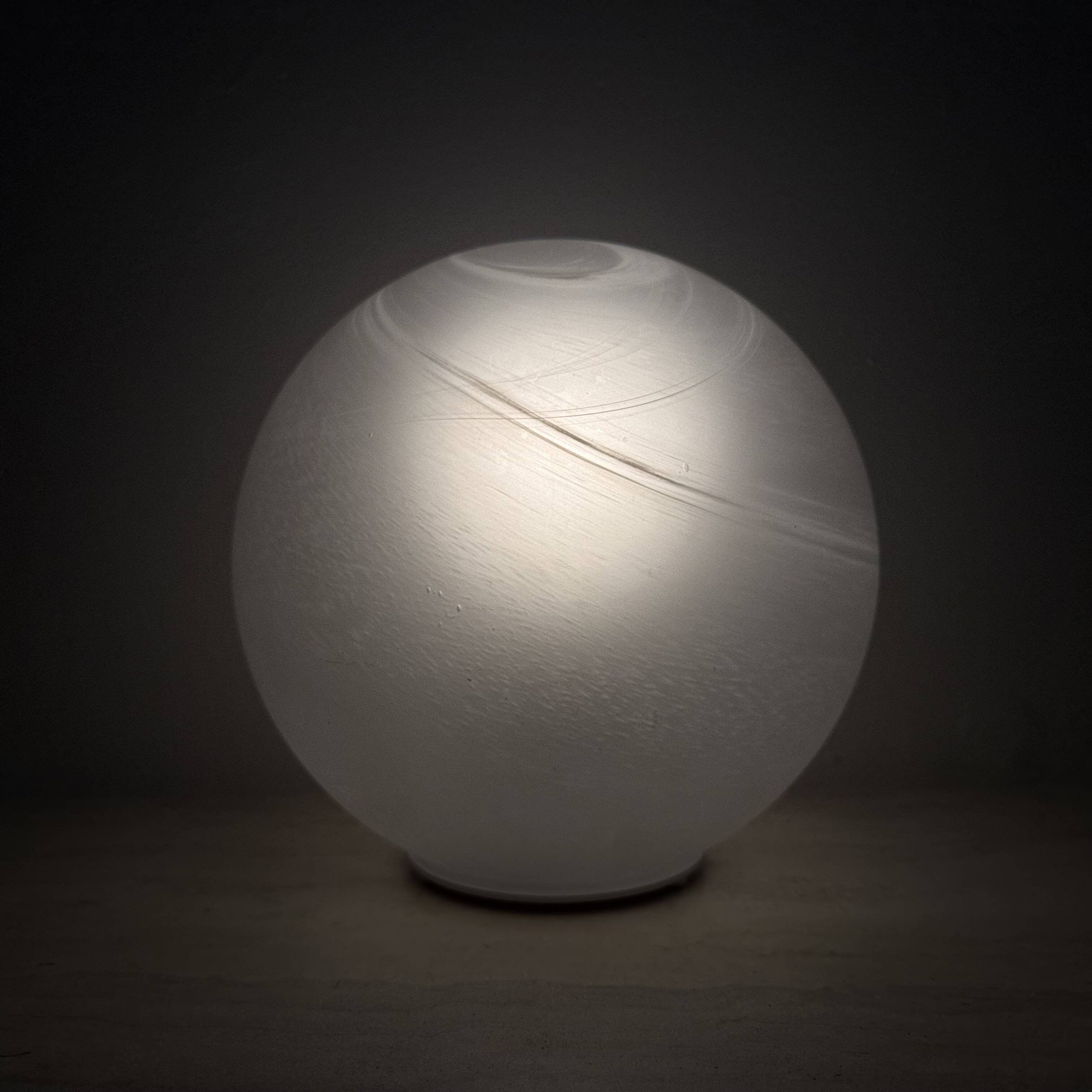 Vintage Wofi leuchten glass table lamp Mars