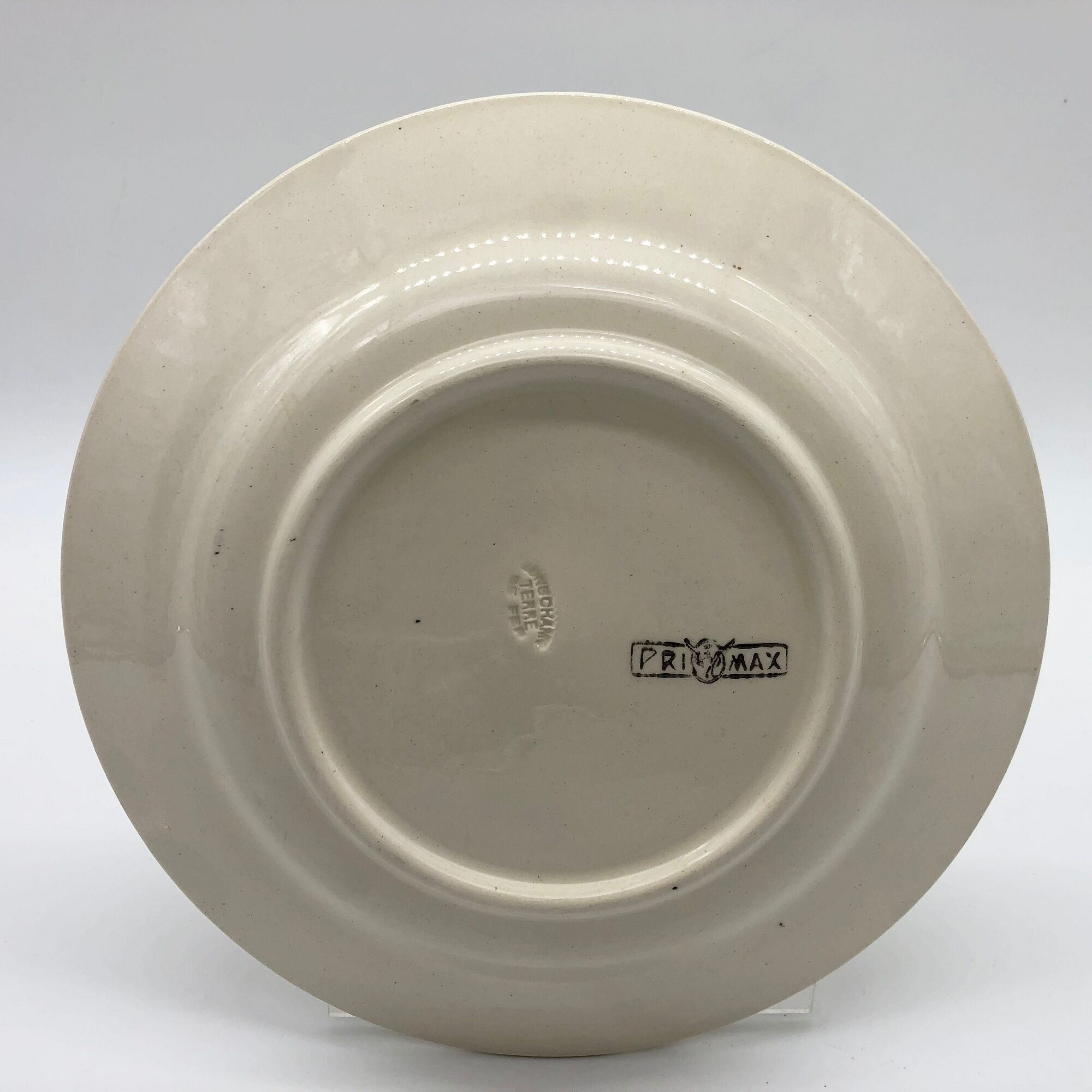 6 Flat plates in iron earth, "Longchamp" model "Primax"