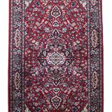 Tapis persan Kashan vintage fait main 76 cm x 179 cm, années 1960