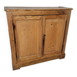 Old 2-door fir sideboard, 104×31cms