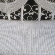 Vintage peacock rattan garden furniture