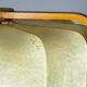 Mid-century cocoon pendant lamp, resin & pine wood, Italy, 1960s