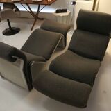 Deux chaises longues "Firebug"- Circa 1970.