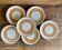 6 vintage Gien plates
