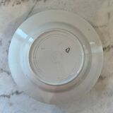 Lot of 6 soup plates Soup plate in pink, Moisson model signed Onnaing