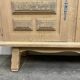 Buffet vintage en chêne sablé avec pieds compas festonnés, années 1960