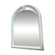 Vintage Art Deco style mirror in stained white wood.