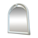 Vintage Art Deco style mirror in stained white wood.