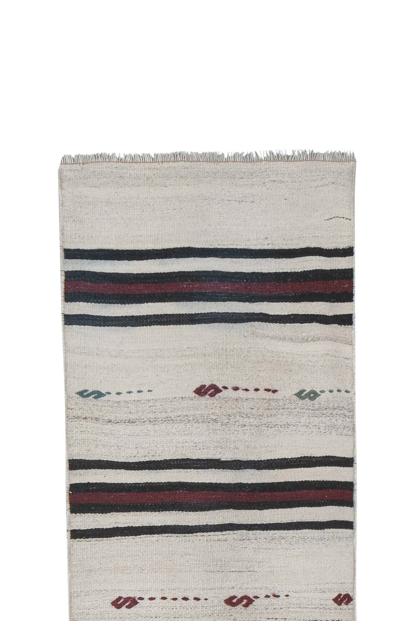 Vintage Turkish hallway rug 60x805 cm