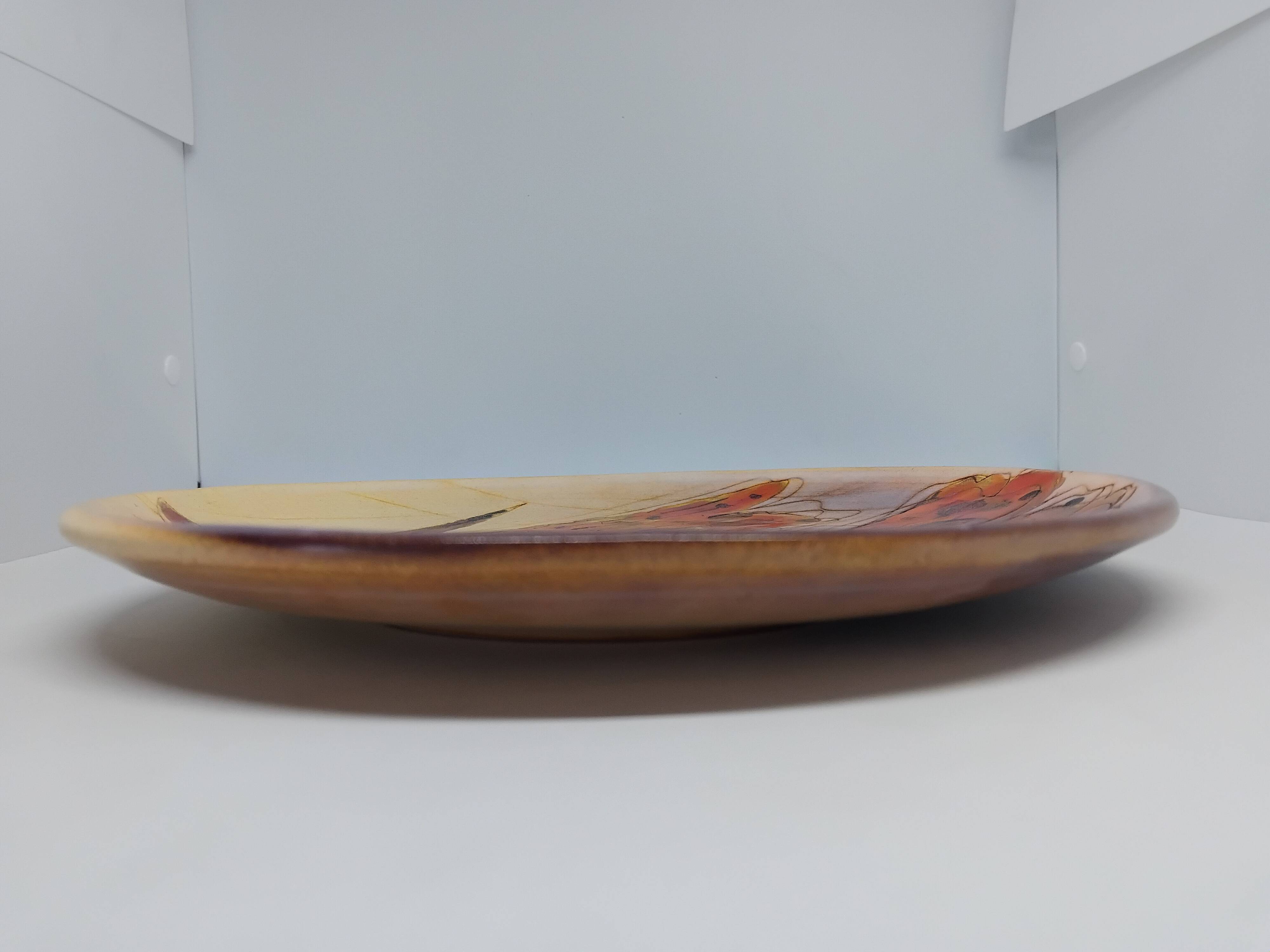 Assiette vintage année 60’. Monique Brenner / Vallauris.