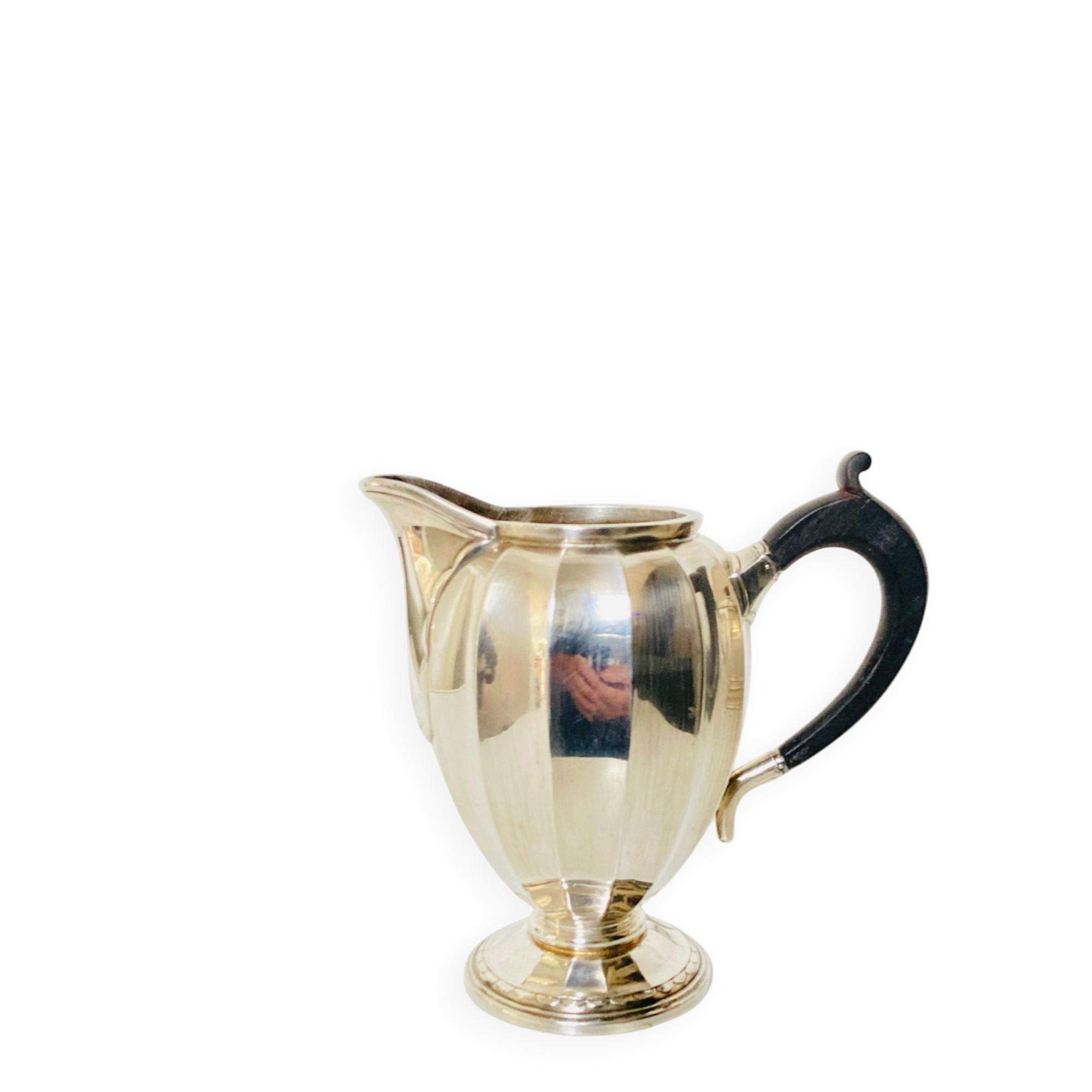 Art Deco milk jug CHRISTOFLE early 20th century in silver-plated metal with hallmark