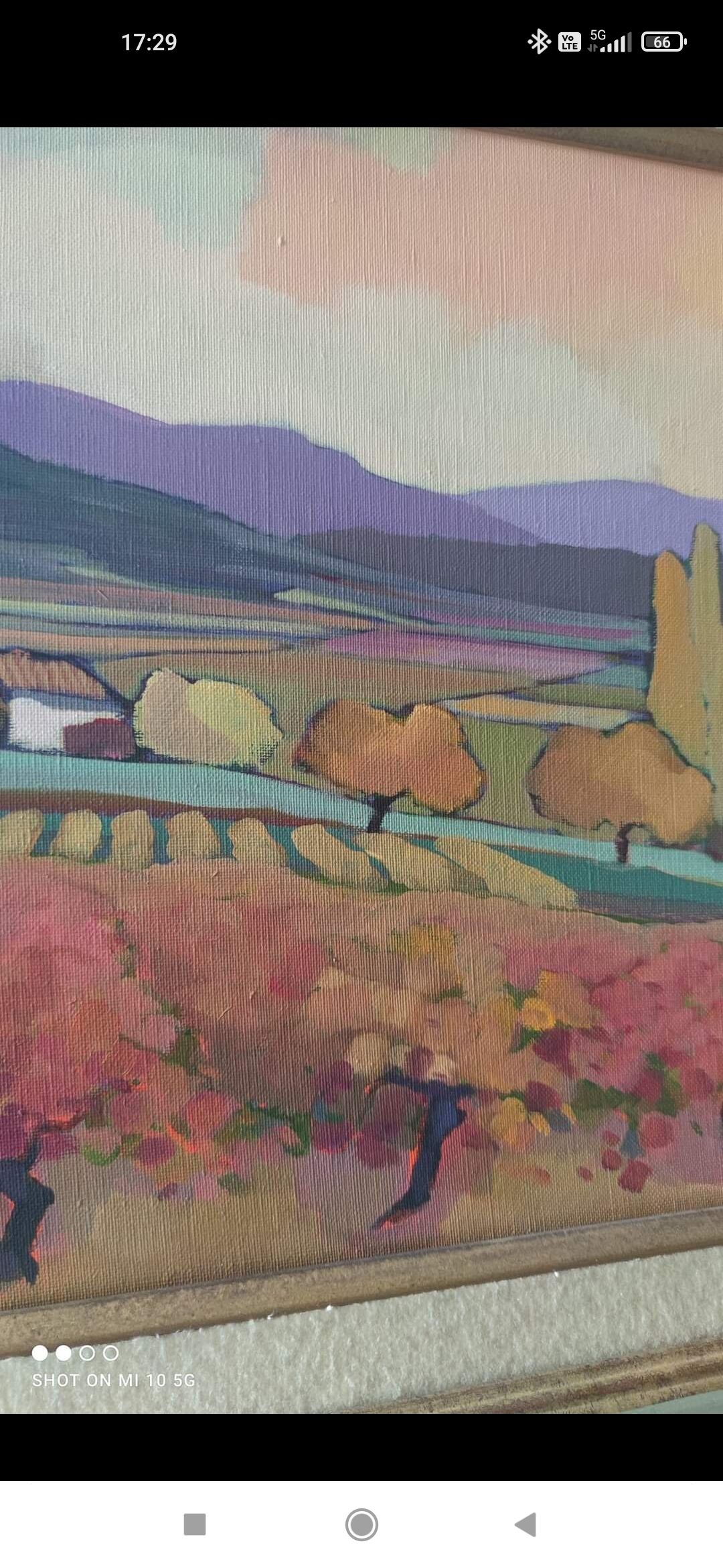 Painting by Lorraine Jordan entitled "The Farmhouse in Lacoste"