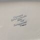 Rectangular dish with gadroons stamped Sarreguemines France, Chambord model