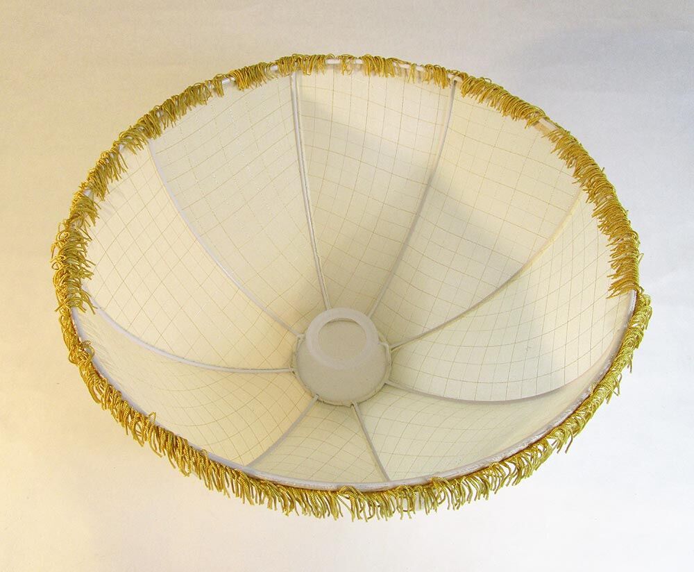 Cloth suspension with gold fringe