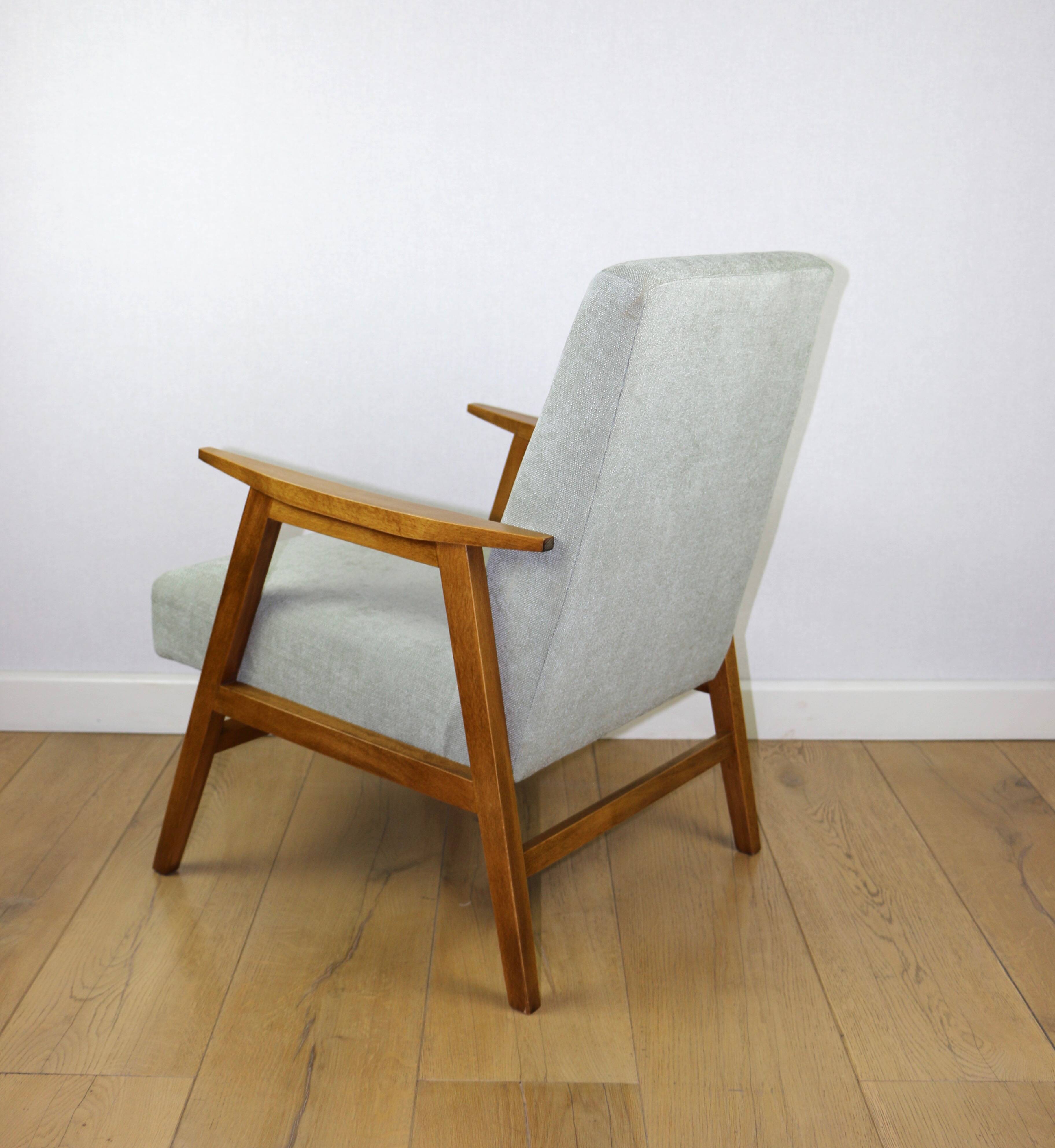 Vintage light green easy chair, 1970s