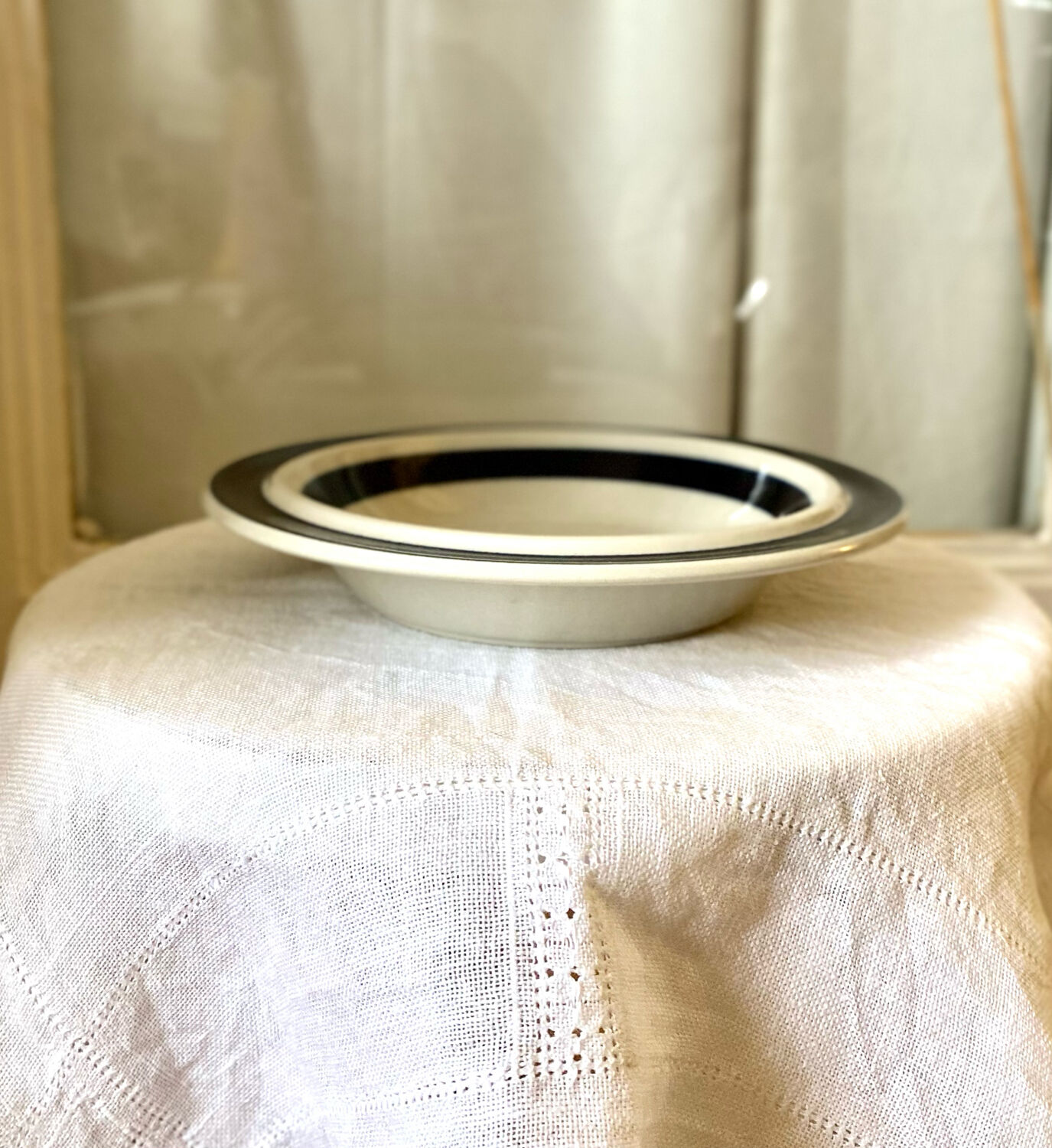 Vintage scandinavian hollow plates arabia finland - anemone model