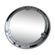 Large old round mirror finely decorated