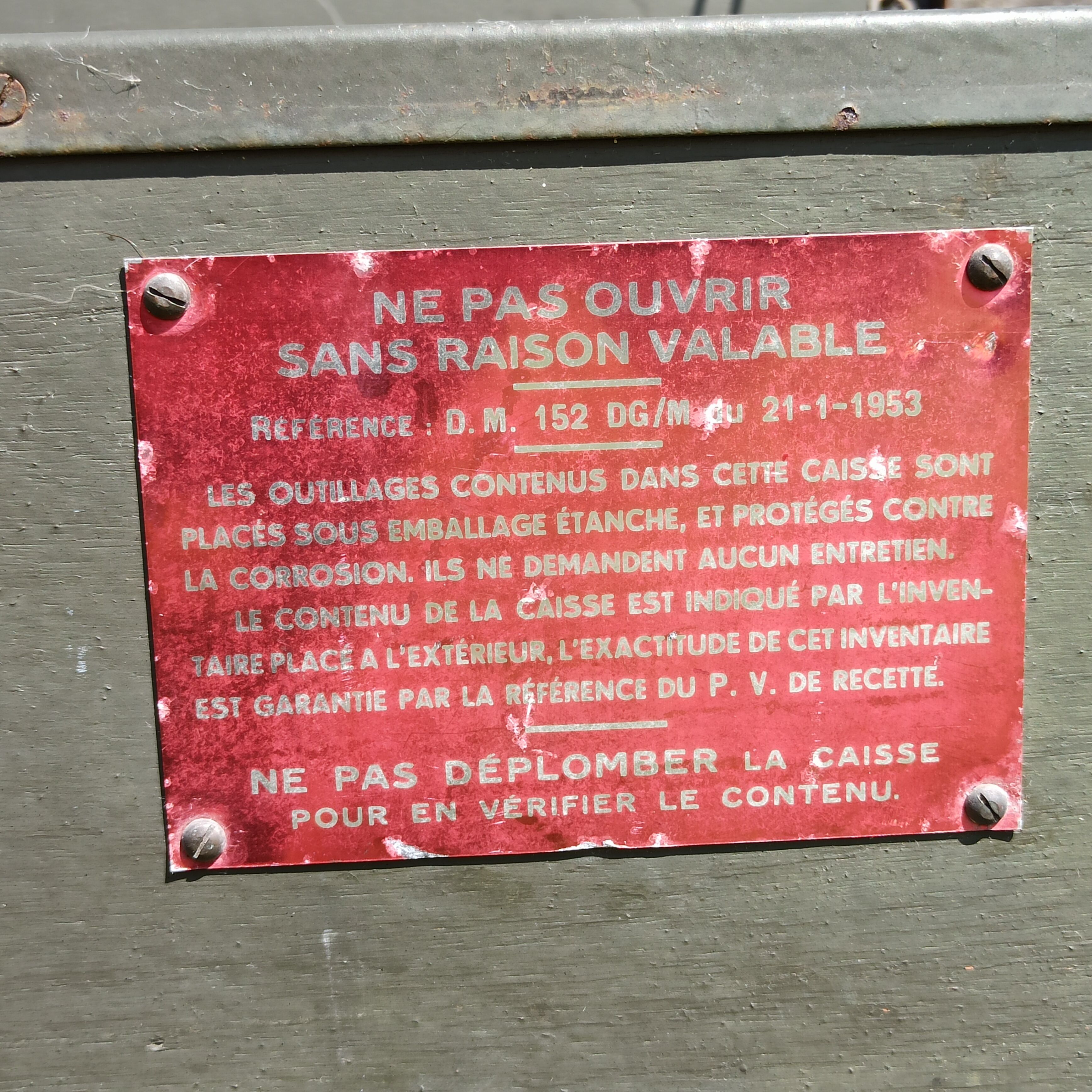 Trunk chest military bench 50s militaria