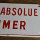 Enamelled plate "absolute smoking defense"