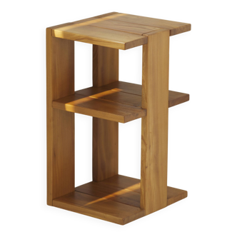 Shelf / Console in solid wood (Elm) vintage Regain house Circa 1980
