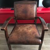 Fauteuil en cuir, ancien année 70/80