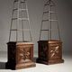 Set of 2 obelisk étagères