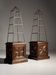 Set of 2 obelisk étagères