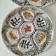 Set of oyster plates MBFA Pornic model Penerff, 1960s-70s.