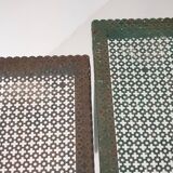 Mathieu Mategot perforated sheet metal side tables