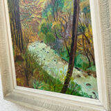 Peinture forêt riveraine