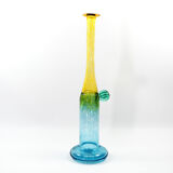 Glass vase wind pipes Bertil Vallien for Kosta Boda