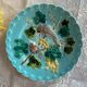 Set of 2 majolica plates from Sarreguemines.