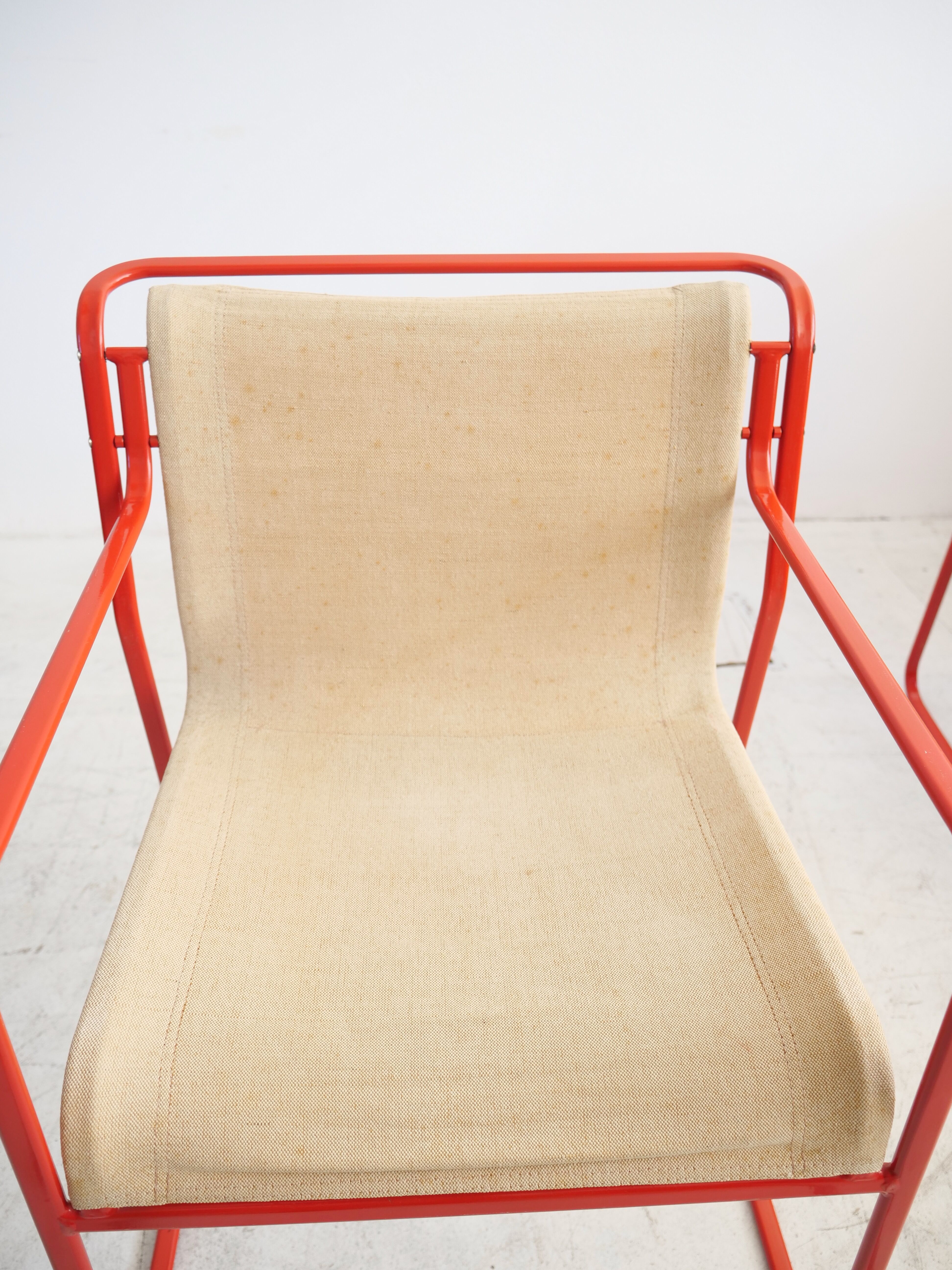 4 stackable chairs Gastone Rinaldi Thema Italy