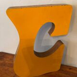 Metal letter c 70s