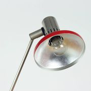 Midcentury Red Table Lamp By Aka Leuchen, Germany 1970s
