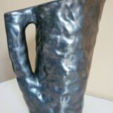 Glazed ceramic pitcher, design from the 50s/60s, signed "La Poterie Perigordine"