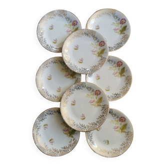 Vintage porcelain dessert plates