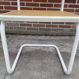 Set of 4 Cesca b32 model chairs in white