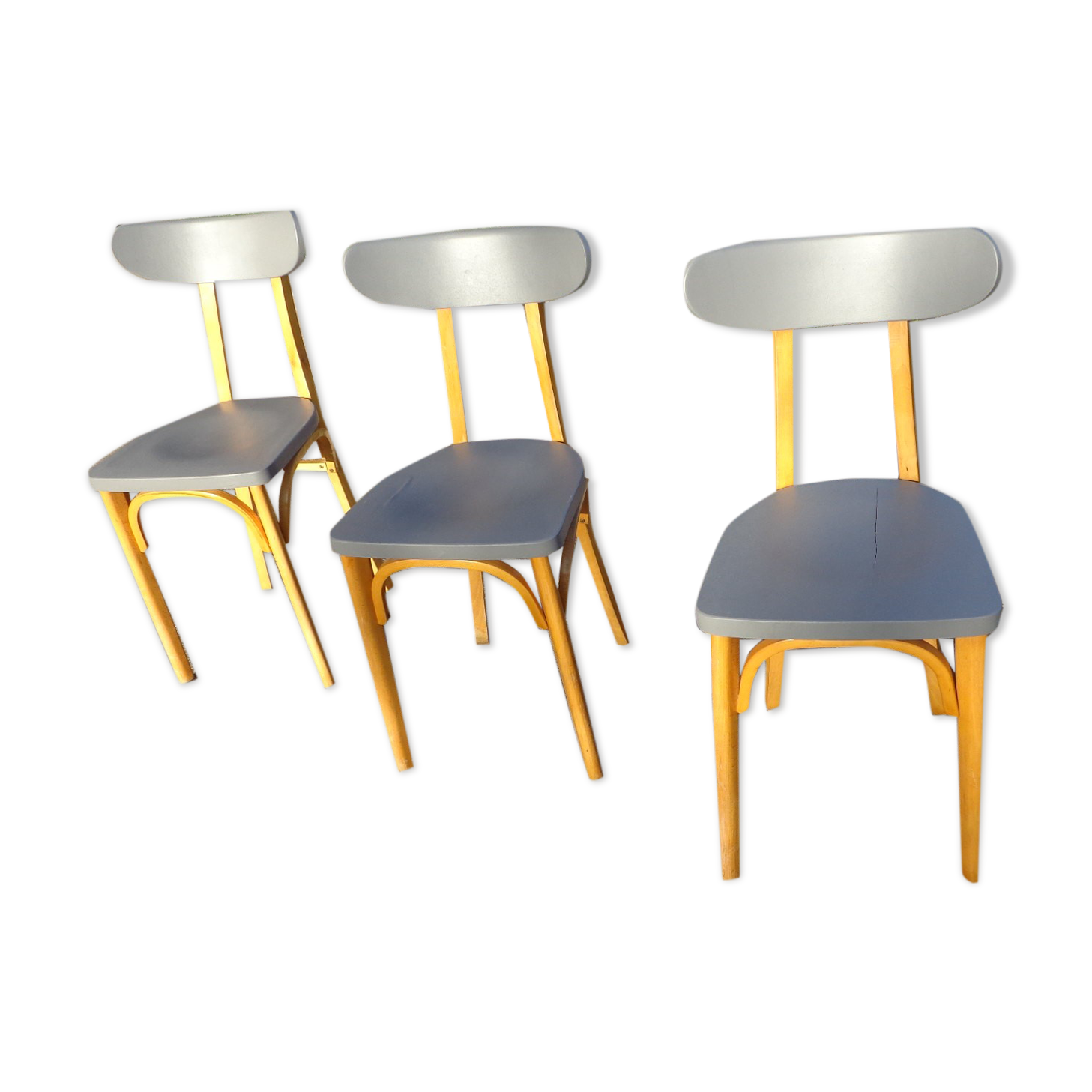 Trio de chaises Luterma banane