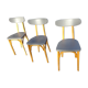 Trio de chaises Luterma banane