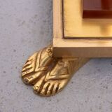 Lampadaire Empire en bronze doré, France, années 1950