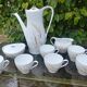 Coffee service Eschenbach Bavaria-Germany in fine porcelain decoration wheat Vintage years 70/80s