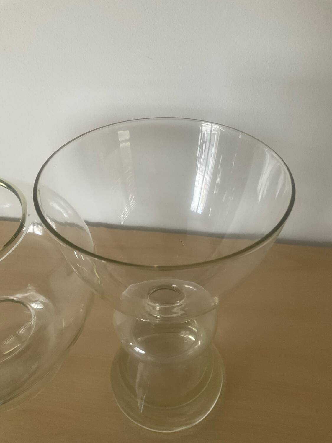 Pair of vintage glass vases