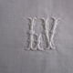 Embroidered/monogrammed antique tea tablecloth