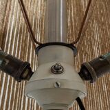 XXL lamp in glazed stoneware and jute rope circa 1960